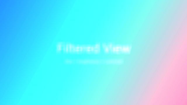 Filtered gradient card with blur brightness and contrast